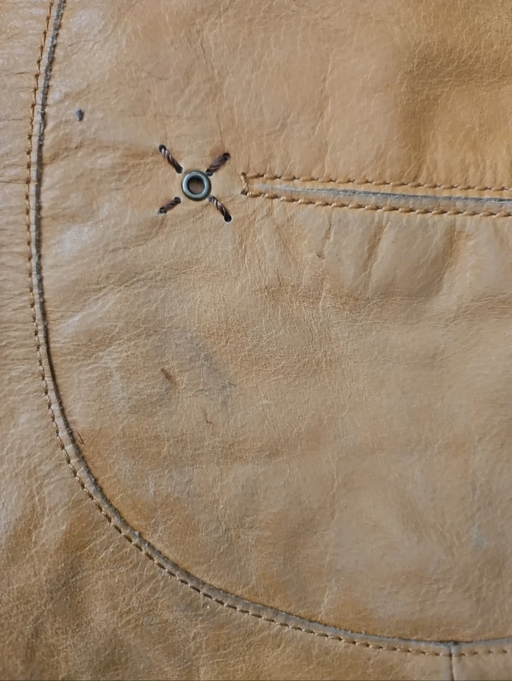 The Sak Beige Indio Leather Hobo Boho Bag